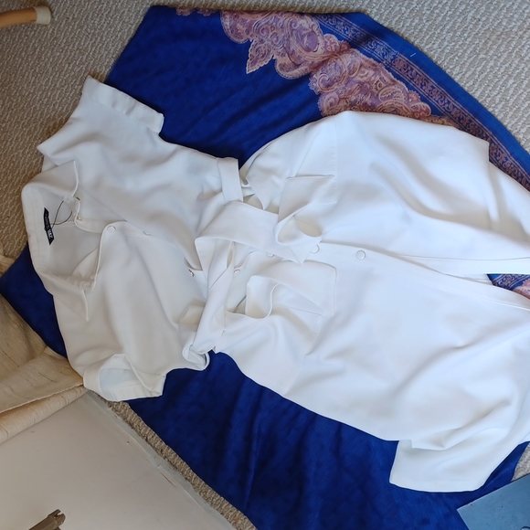 Zara White Midi Dress - Picture 6 of 6